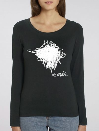 T-shirt manches longues femme "Et merde"